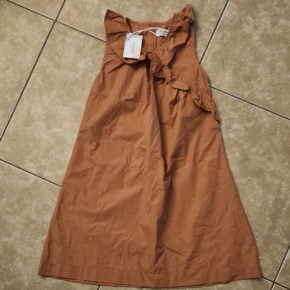 Hadas Kids Brown Sleeveless Dress